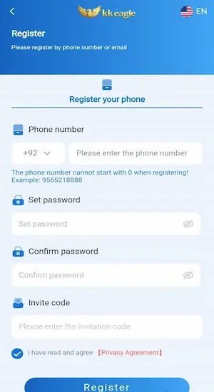 KK Eagle Game Register